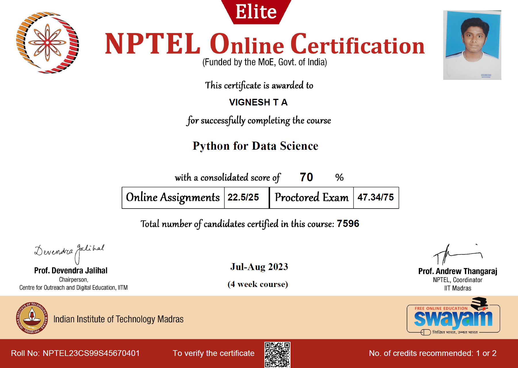 Certificate Preview